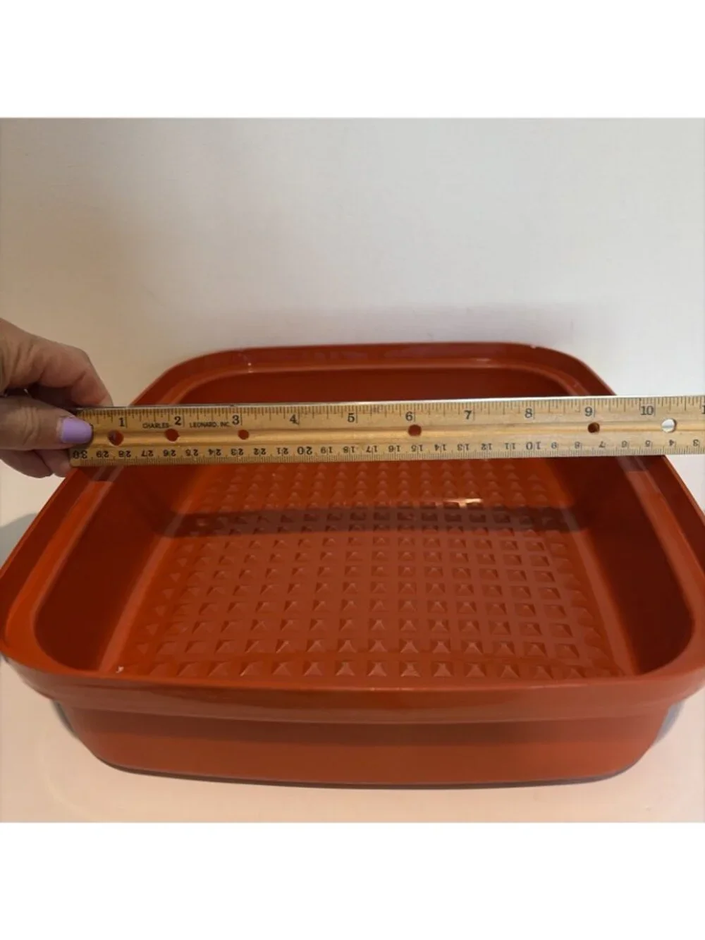 Vintage Tupperware Large Season Serve Marinade Container 1294-7 Paprika with Lid